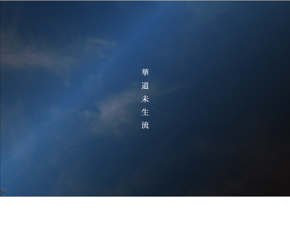 華道未生流